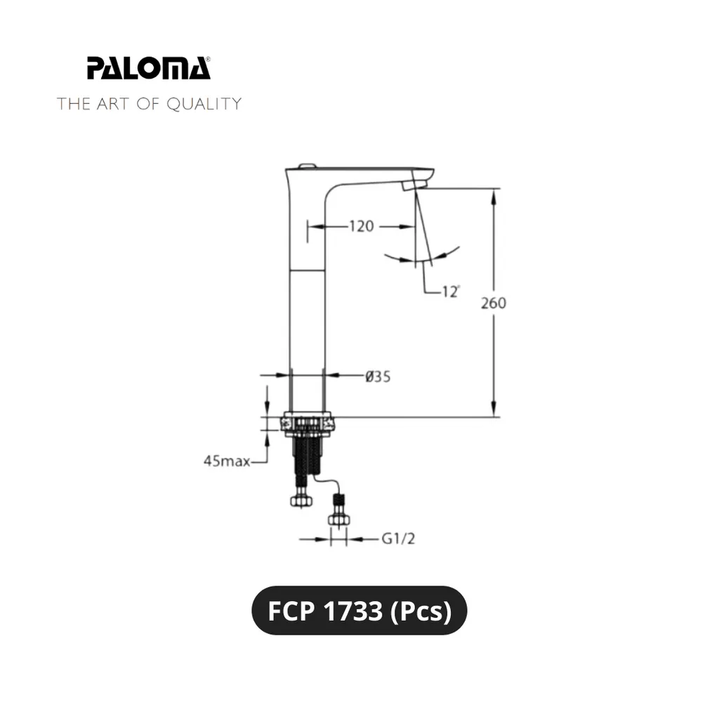 Paloma FCP 1733 Kran Wastafel Pcs - Surabaya
