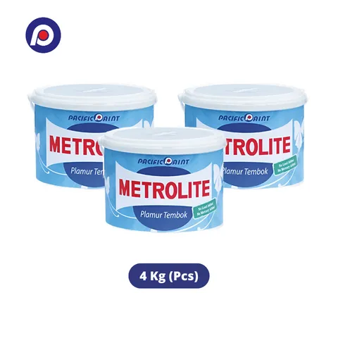 Pacific Paint Metrolite Plamur 4 Kg Putih - Surabaya