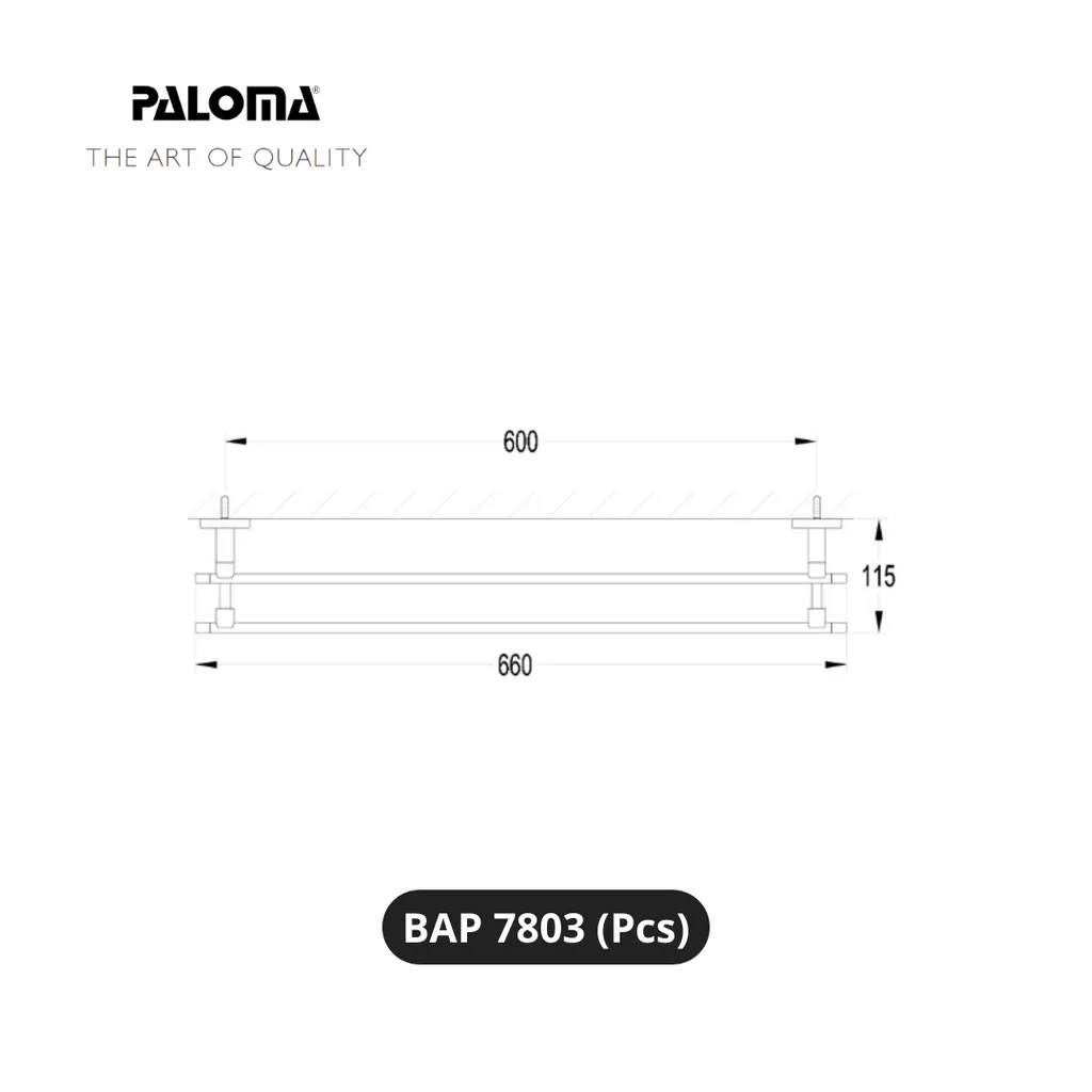 Paloma BAP 7803 Gantungan Handuk Dinding Pcs - Surabaya