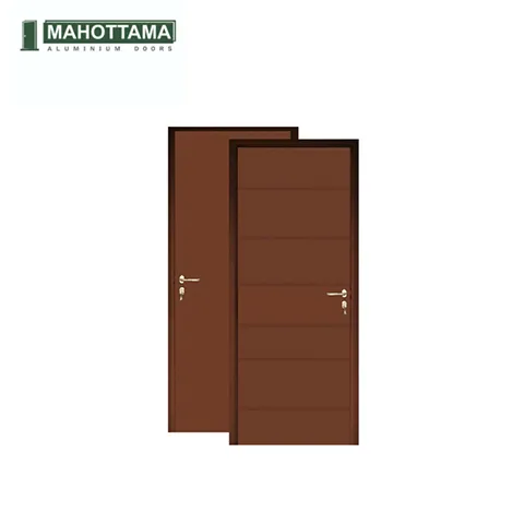 Mahottama Mas37 Brown - Pintu Aluminium 80 x 200 Cm Kanan - Surabaya