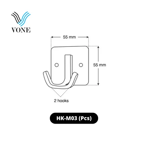 Vone Hook Gantungan Baju Satuan HK-M03 Pcs - Surabaya