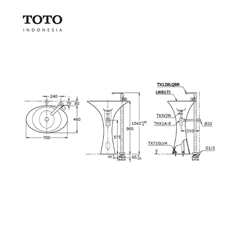 TOTO LE MUSE LW 817 J Pcs - Surabaya