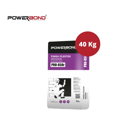 Powerbond Pro-858r Plaster Finish (render) 40 Kg Sak - Surabaya