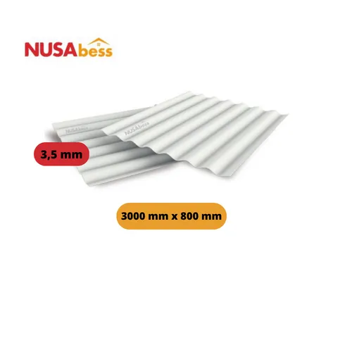 Nusabess Asbes Gelombang 11 3000 mm x 800 mm Lembar - Surabaya