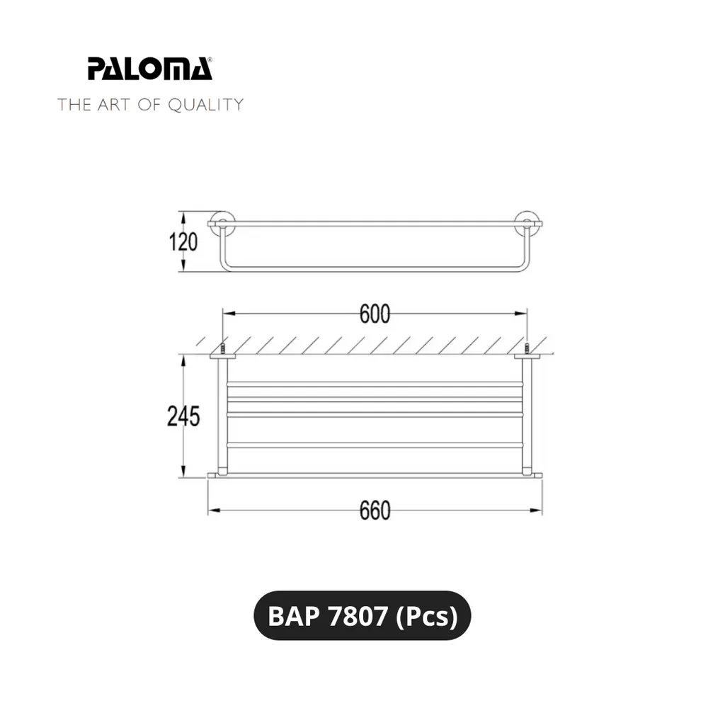 Paloma BAP 7807 Gantungan Handuk Dinding Pcs - Surabaya