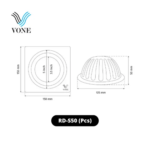 Vone Roof Drain RD-S50 Pcs - Surabaya