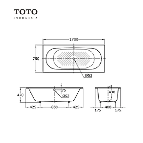 TOTO FBYN 1710 NPE Pcs - Surabaya