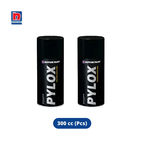 Nippon Paint Pylox Cat Semprot Aerosol 300 cc 109-Black - Asri Raya