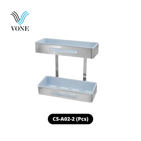 Vone Long Shelf Rak Panjang Kamar Mandi CS-A02-2 Pcs - Surabaya