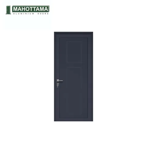 Mahottama Mas28 Dark Grey - Pintu Aluminium 90 x 215 90 x 125 Cm Kanan - Surabaya