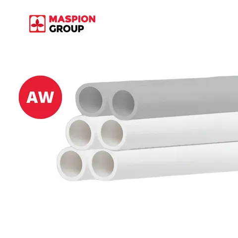 Maspion Pipa PVC AW Abu - Abu 1/2" - Sumber Berkah