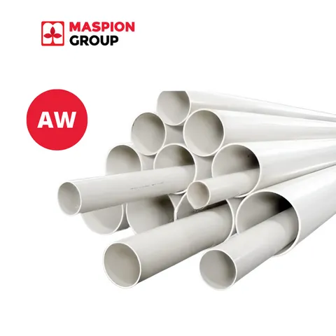 Maspion Pipa PVC AW Abu - Abu 1/2" - Maju Graha Hardware
