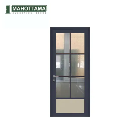 Mahottama Mas32 Ivory Dark Grey - Pintu Aluminium 80 x 200 Cm 80 x 200 Cm Kanan - Surabaya