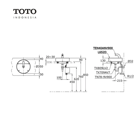 TOTO L 652 D