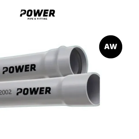 Pipa Power uPVC Abu - Abu AW ¾" - Abadi