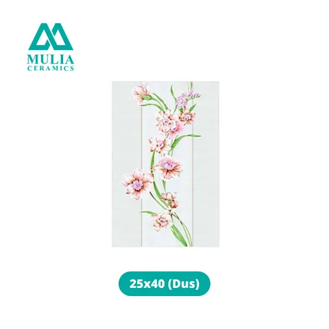 Mulia Keramik Carina Art Deco Grey 25x40 Dus - Makmur Karunia Tunggal