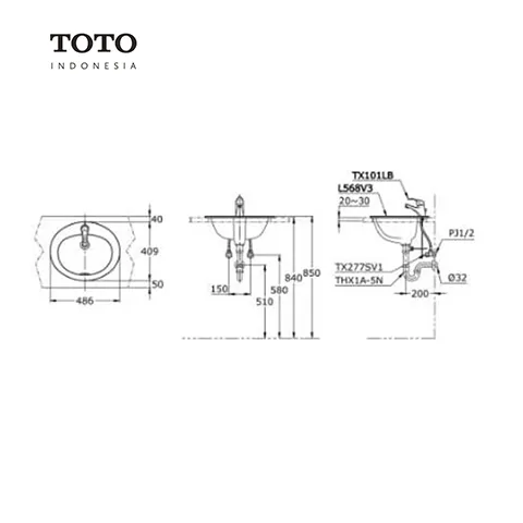 TOTO L 568 V3 Pcs - Surabaya