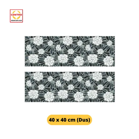 Centro Exclusive Keramik Hawaii New Black 40x40 Dus - Surabaya