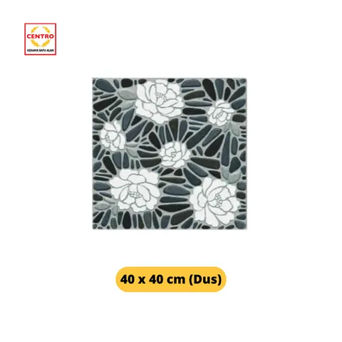 Centro Exclusive Keramik Hawaii New Black 40x40 Dus - Surabaya