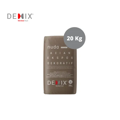 Demix Nuda X2 Acian Ekspos 20 Kg Natural Grey - Surabaya