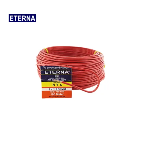 Eterna Kabel Tembaga NYA Merah Roll 100 m