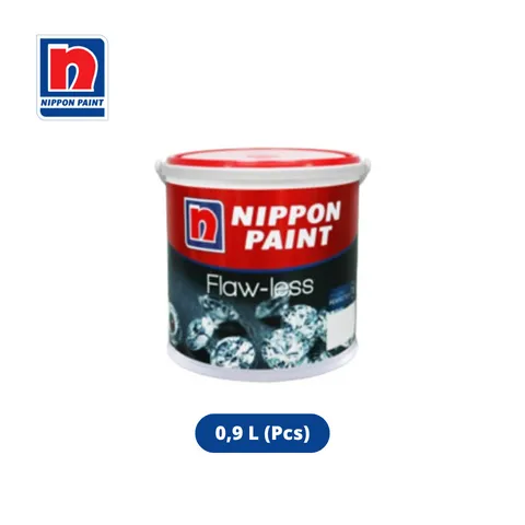 Nippon Paint Flaw Less 0,9 L Brilliant White - Surabaya