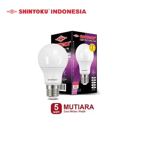 Shinyoku Lampu LED Mutiara 5W - Putih Putih - Surabaya