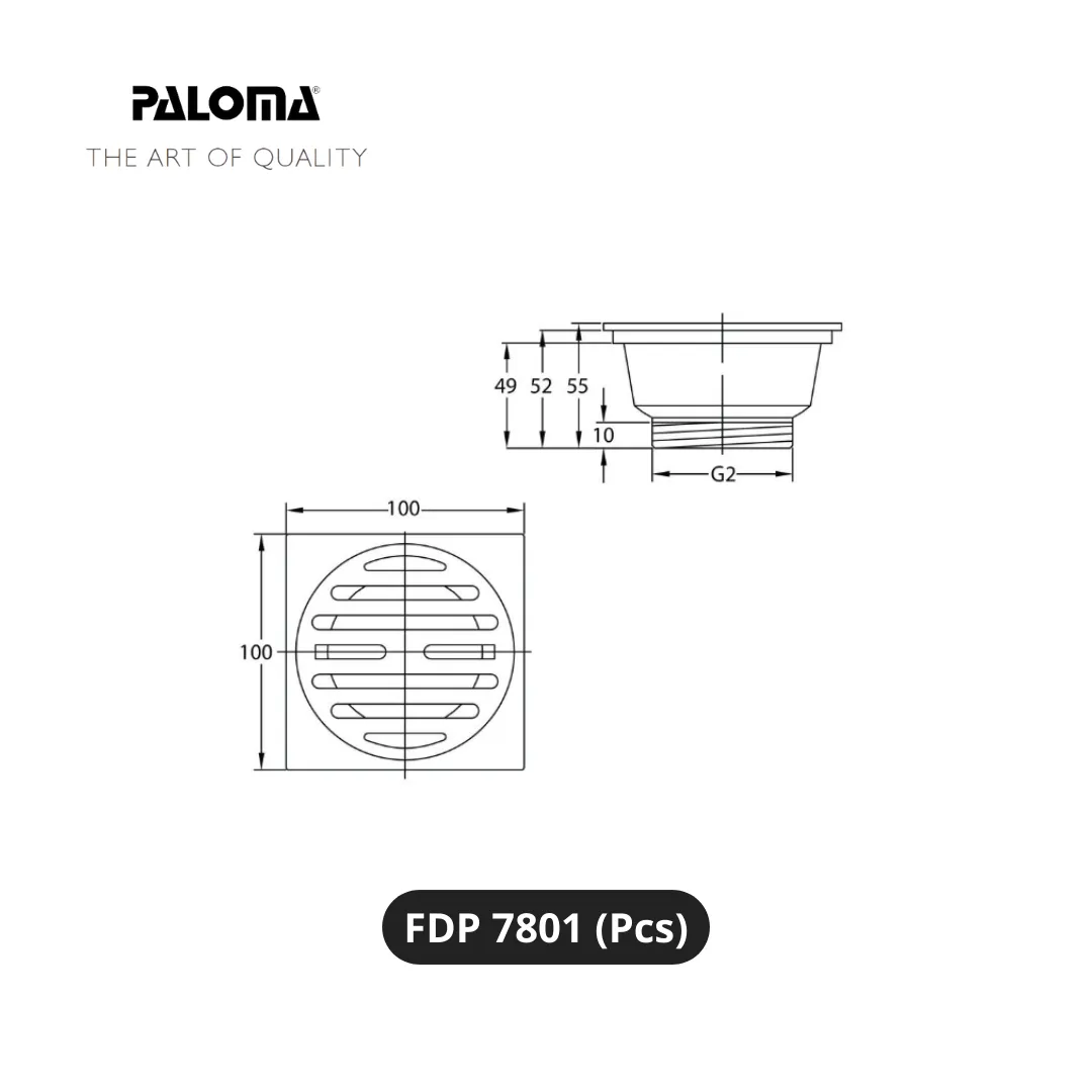 Paloma FDP 7801 Floor Drain Pcs - Surabaya