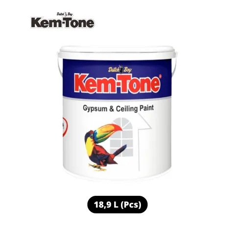 Kem-Tone Gypsum & Ceiling Paint Putih 25 Kg - Surabaya