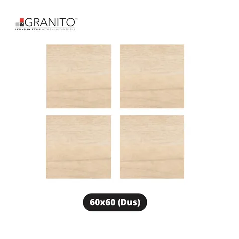 Granito Granit Maison Smooth White Birch Wood 60x60 Dus - Surabaya