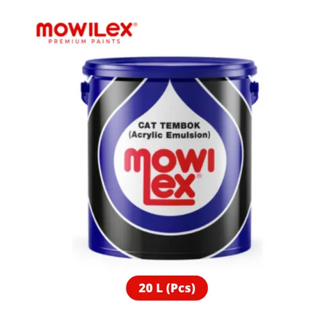 Mowilex Emulsion Cat Tembok 20 Liter E-3000 Putih Pesona - Surabaya