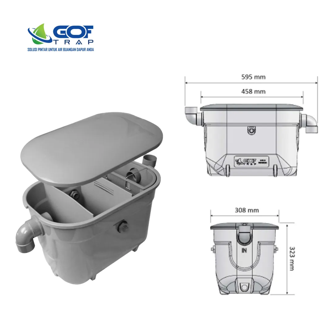 GOF Trap Grease Tap GFG-30 Set - Surabaya