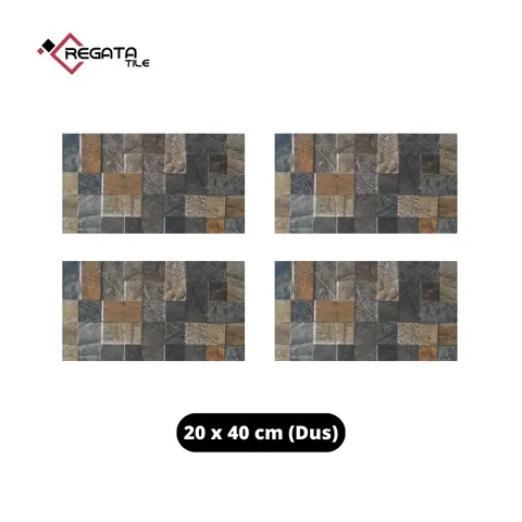 Regata Tile Keramik Istanbul Grey 20x40