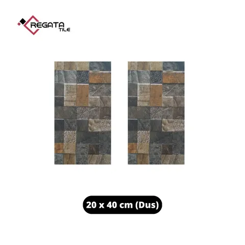 Regata Tile Keramik Istanbul Grey 20x40 Dus - Keramik MCS
