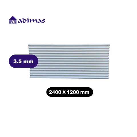 Adimas Asbes Gelombang Kecil 2400 X 1200 X 35 mm