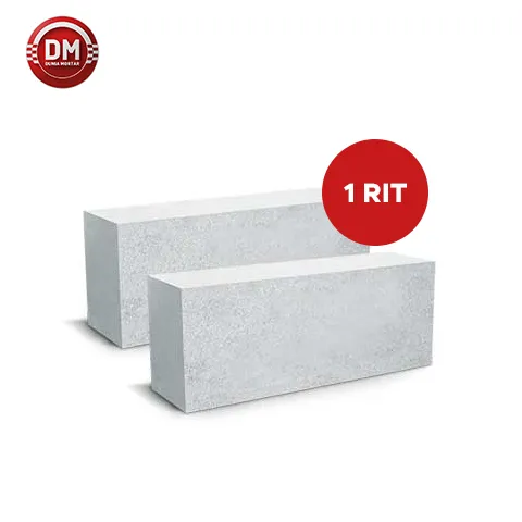 Dunia Mortar Bata Ringan Ultrablock 1 Rit 100mm x 190mm x 600mm (87pcs per m3) - Surabaya