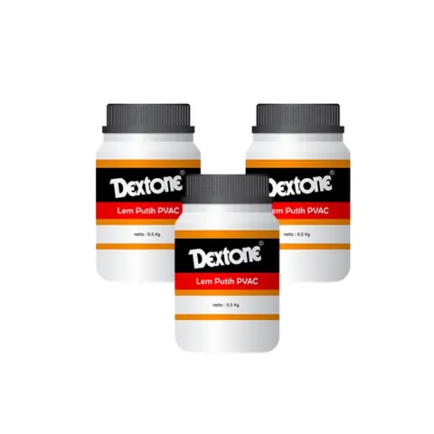 Dextone PVAC Lem Putih 0,5 Kg Pcs - Surabaya