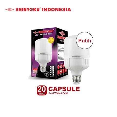 Shinyoku Lampu LED Capsule 20W - Putih, E27 E27 20 Watt, Putih - Surabaya