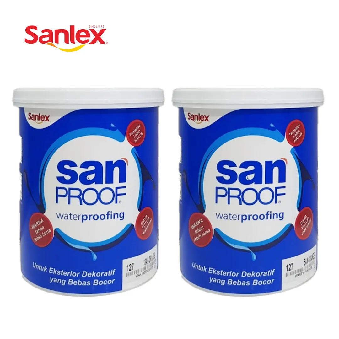 Sanlex Sanproof Cat Waterproofing 1 Kg San Grey - Surabaya