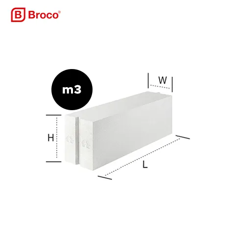 Broco Bata Ringan Interlocking m3 20 Cm 60 Cm x 20 Cm - Surabaya