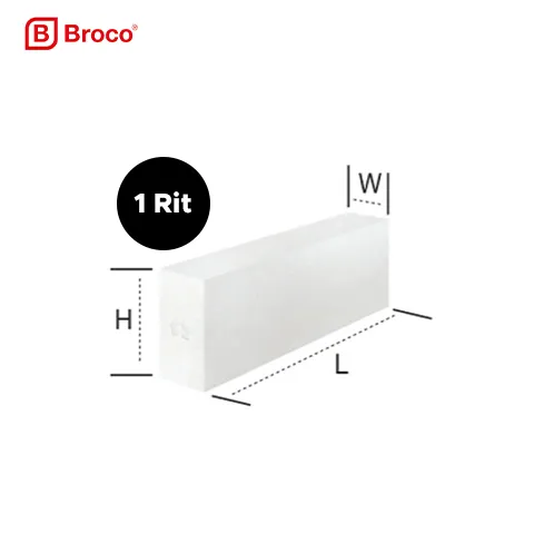 Broco Bata Ringan Regular 1 Rit 7.5 Cm 60 Cm x 20 Cm - Surabaya