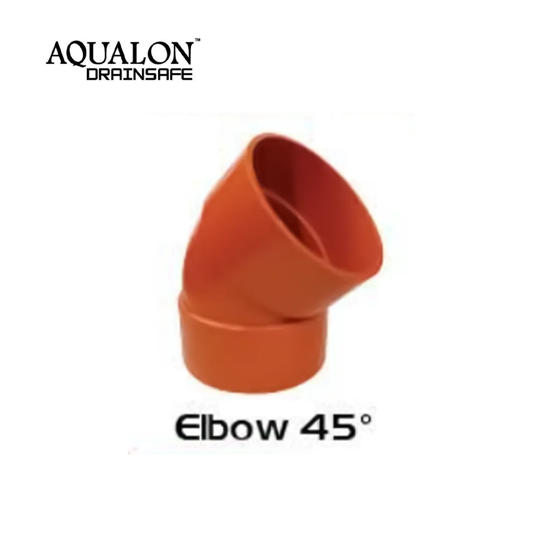 Aqualon Drainsafe Fitting Elbow 45° 3" - Makmur Karunia Tunggal