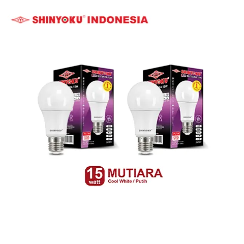 Shinyoku Lampu LED Mutiara 15W - Putih Putih - Surabaya