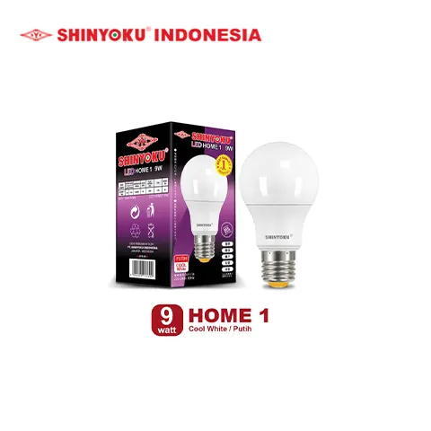 Shinyoku Lampu LED Home 1 (9W) - Putih E27 Putih - Surabaya