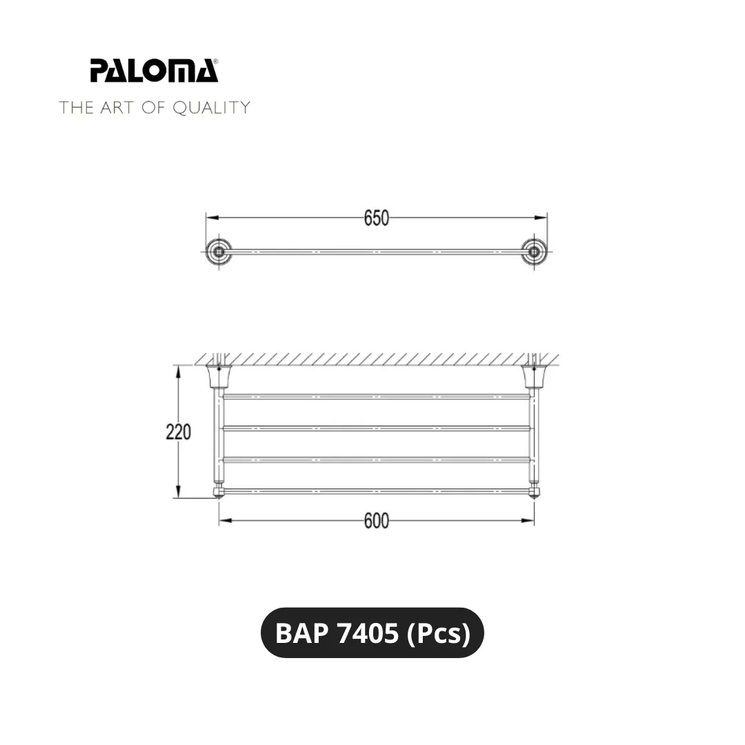 Paloma BAP 7405 Gantungan Handuk Dinding