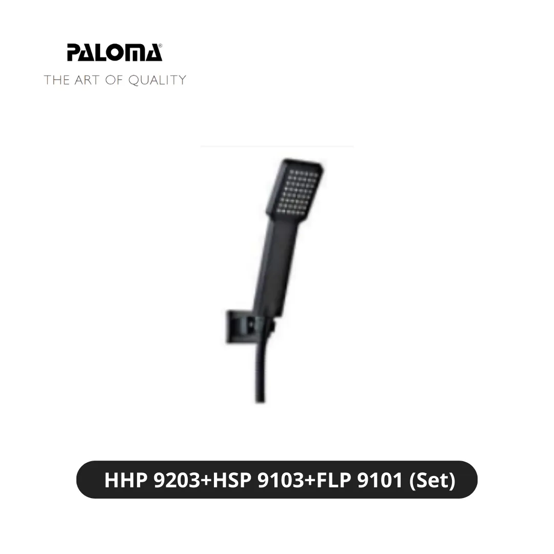 Paloma HSP 9103 HHP 9203 FLP 9101 Hand Shower Set with Holder Hitam - Surabaya