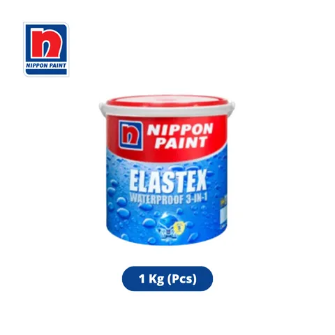 Nippon Paint Elastex Waterproof 3in1 1 Kg 10-Black - Dua Saudara