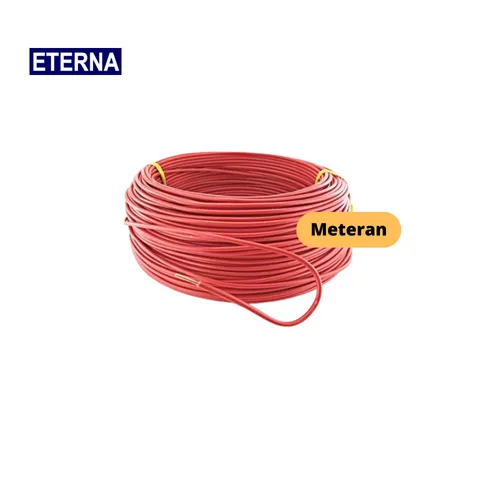 Eterna Kabel Tembaga NYA Merah Meteran Meter 2,5 mm - Cahaya 7296