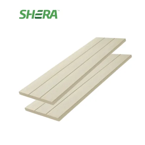 Shera Floor Plank Top Routing Lines Cassia Texture Square-cut Edge 25 mm x 200 mm x 3000 mm - Surabaya