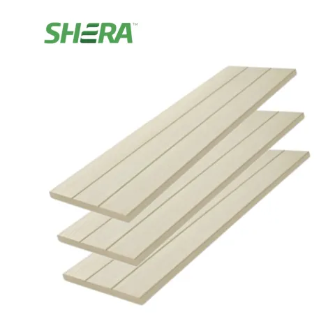 Shera Floor Plank Top Routing Lines Cassia Texture Square-cut Edge 25 mm x 300 mm x 3000 mm - Surabaya
